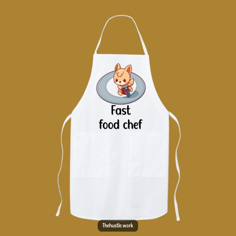 Funny Racing Animal Apron: Cook Up Funny Wins in the Kitchen