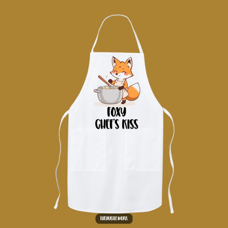 Funny Fox Chef Apron: Energetic Apron Wear, Hilarious Cooking Gift