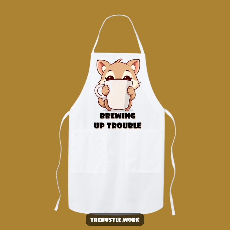 Funny Coffee Animal Apron: Brew Up Funny Moments in the Kitchen