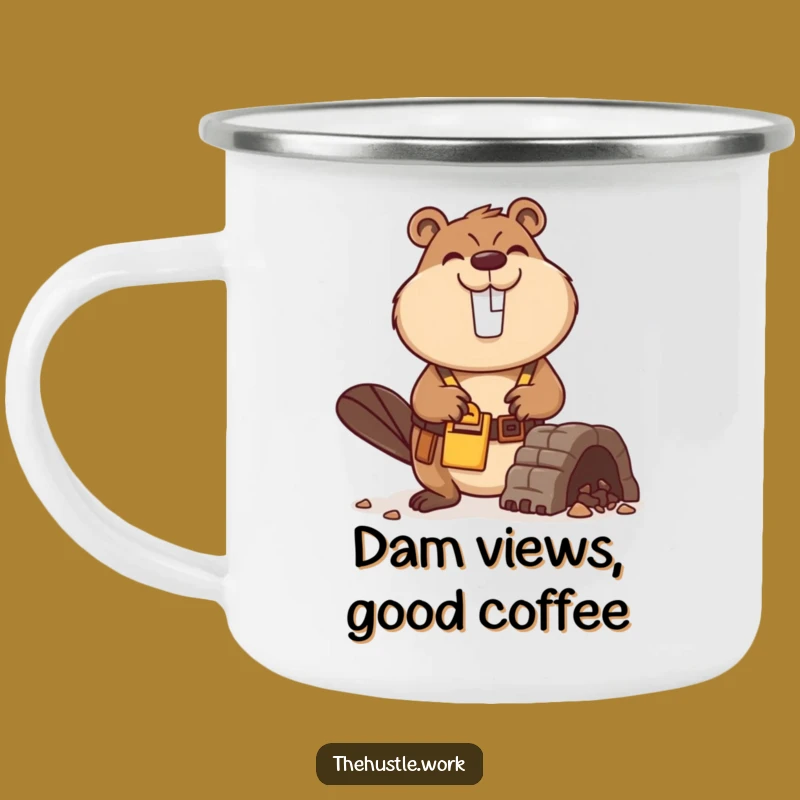 Funny Beaver Builder Camping Mug: Busy Dam Constructor Outdoor Gear