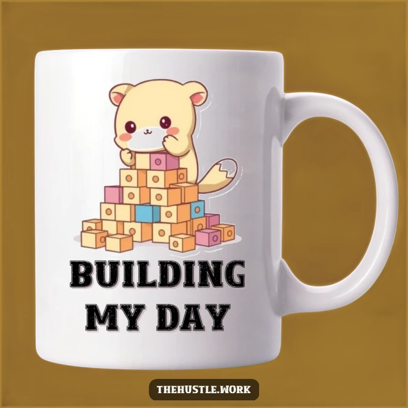 Funny Animal Builder Mug - Hilarious Construction & Creativity Gift
