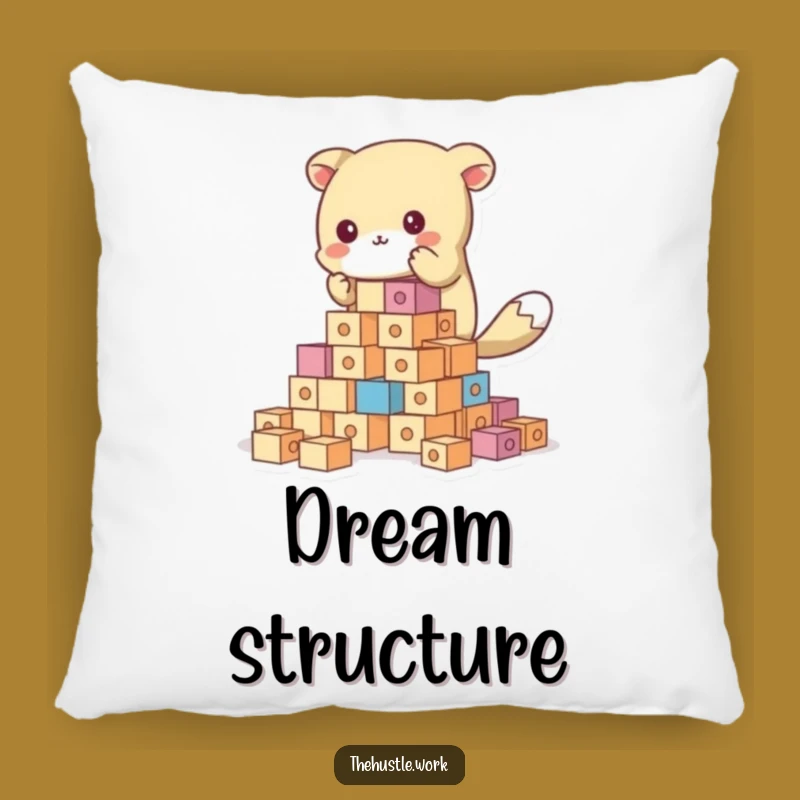 Funny Animal Builder Pillow - Comfy & Hilarious Creative Accent