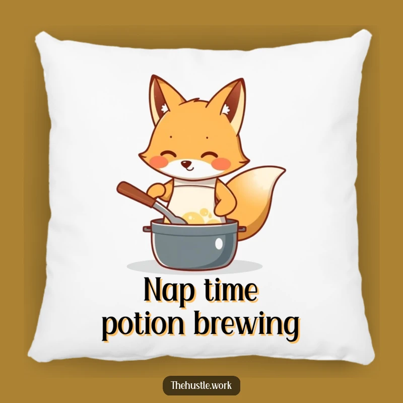 Funny Fox Chef Pillow: Cozy Kitchen Comfort, A Perfect Funny Gift for Dreamers!
