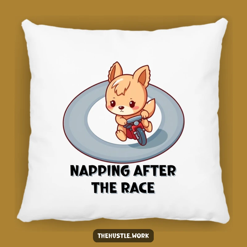 Funny Racing Animal Pillow: Snuggle Up with Funny Victory Comfort