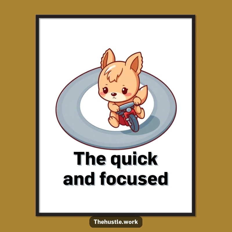 Funny Racing Animal Digital Art: Download Your Funny Speed Wall Decor