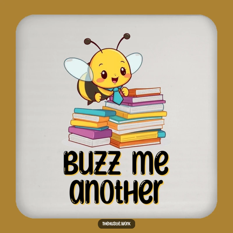 Funny Busy Bee Drink Coaster - Professional Surface Protection for Bee Lovers