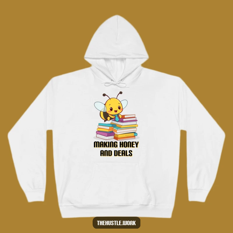 Funny Busy Bee Hoodie - Cozy Office Buzz Wear for Bee Lovers