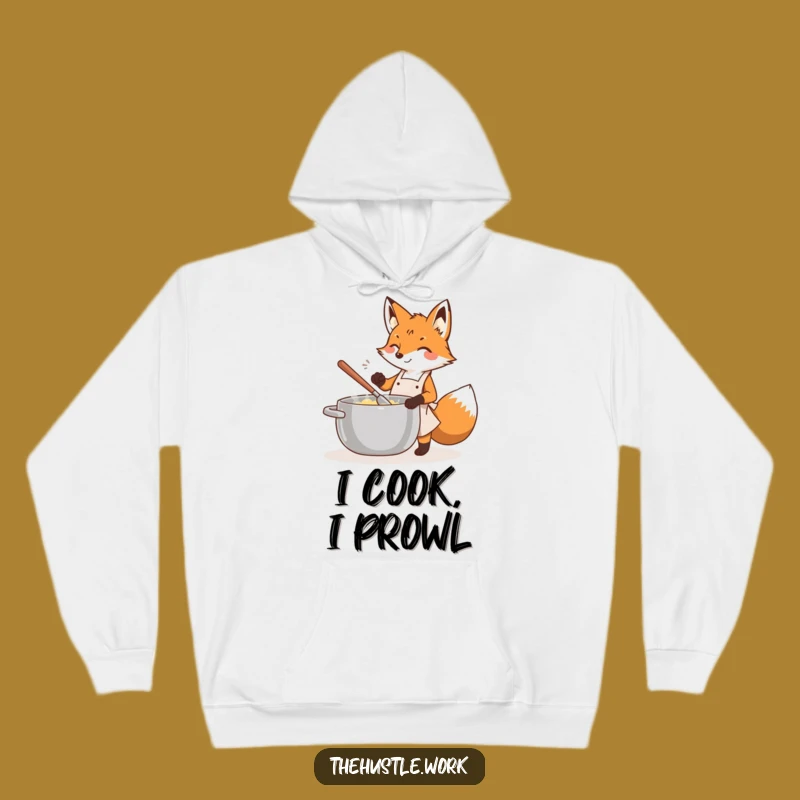 Funny Fox Chef Hoodie: Cozy Apron Cook Apparel, Hilarious Kitchen Gift