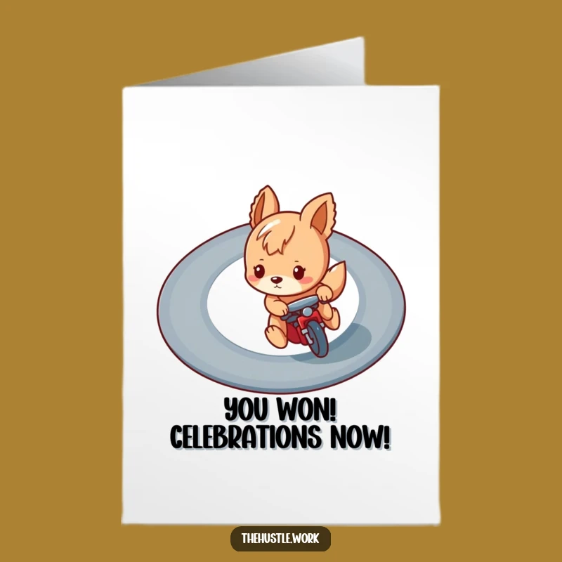 Free Printable Race Animal Congrats Card Funny Downloadable Gift for Victories