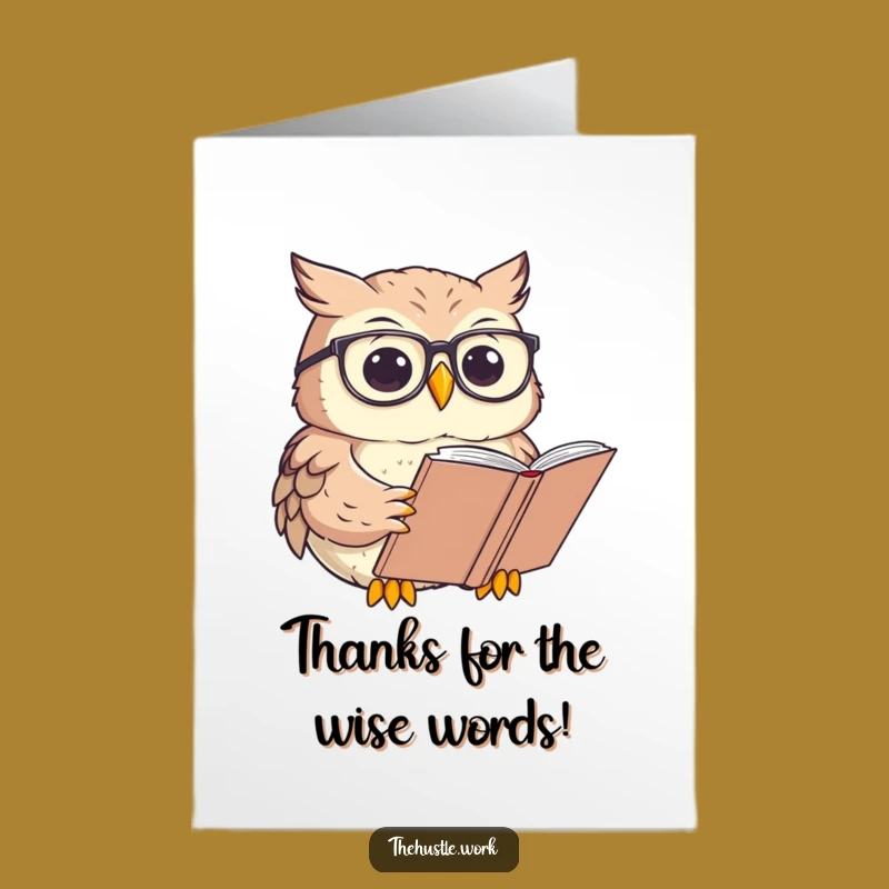 Free Printable Thank You Card: Owl's Grateful Pages - Downloadable & Funny Appreciation