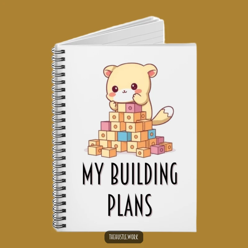 Funny Animal Project Planner Notebook - Hilarious Building & Idea Journal