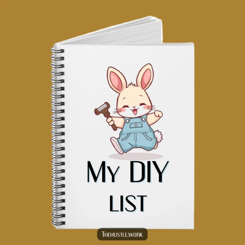 Funny Rabbit Fixer Notebook: Overalls Planner, Hilarious DIY Gift