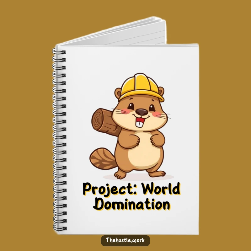 Funny Beaver Builder Notebook: Busy Critter's Plans, Hilarious Journal Gift