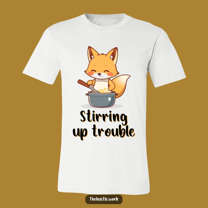Funny Fox Chef T-Shirt: Adorable Kitchen Masterpiece, Perfect Funny Gift for Food Lovers!