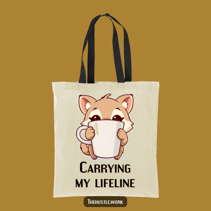 Funny Coffee Animal Tote Bag: Carry Your Funny Energy Everywhere
