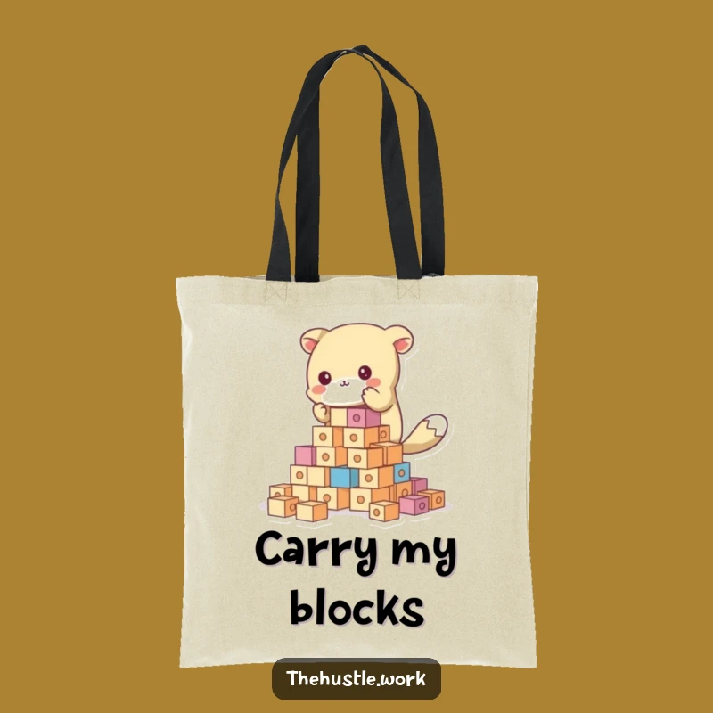 Funny Animal Builder Tote Bag - Hilarious Project Carryall Gift