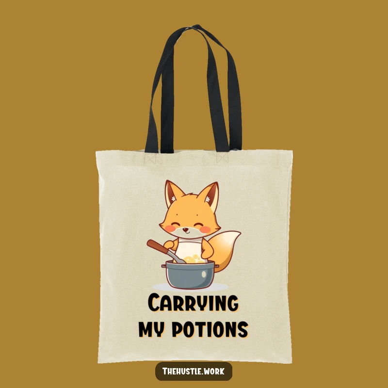 Funny Fox Chef Tote Bag: All-Purpose Kitchen Companion, Perfect Funny Gift for Shoppers!